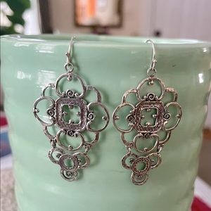 Silver Lace Earrings